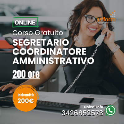 Corso Gratuito Segretario Coordinatore Amministrativo